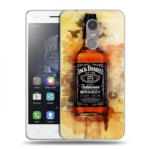 Дизайнерский пластиковый чехол для Lenovo K6 Note Jack Daniels