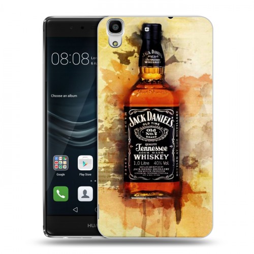 Дизайнерский пластиковый чехол для Huawei Y6II Jack Daniels