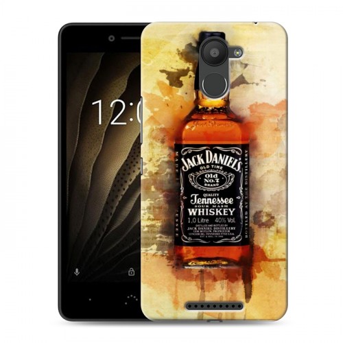 Дизайнерский силиконовый чехол для BQ Aquaris U Jack Daniels