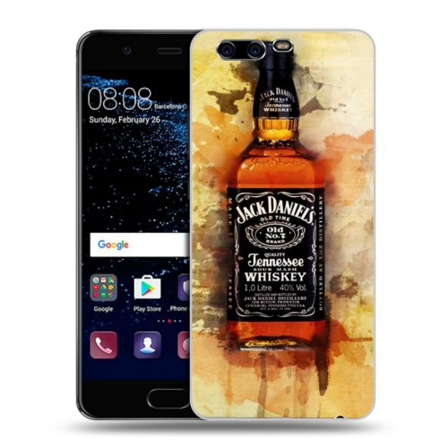 Дизайнерский пластиковый чехол для Huawei P10 Jack Daniels