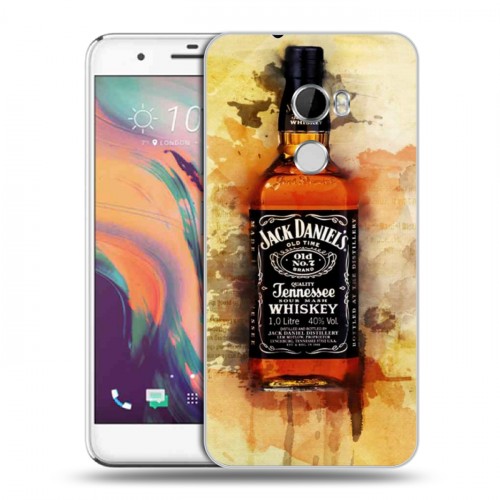 Дизайнерский пластиковый чехол для HTC One X10 Jack Daniels