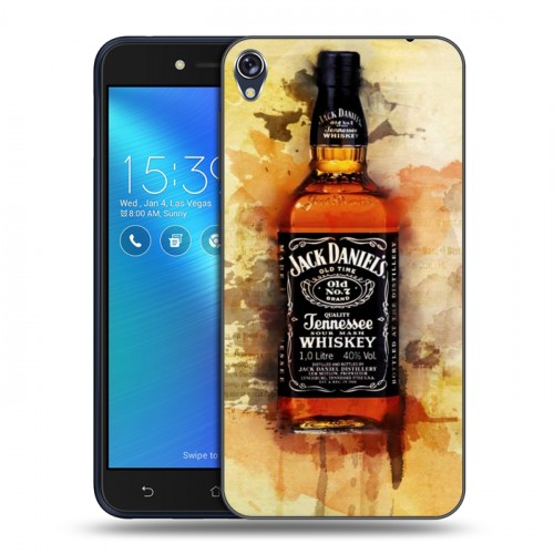 Дизайнерский силиконовый чехол для Asus ZenFone Live Jack Daniels
