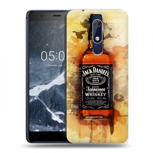 Дизайнерский пластиковый чехол для Nokia 5.1 Jack Daniels