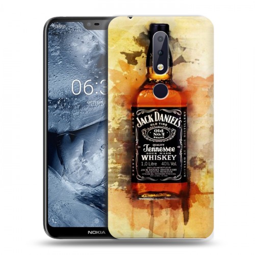 Дизайнерский силиконовый чехол для Nokia 6.1 Plus Jack Daniels