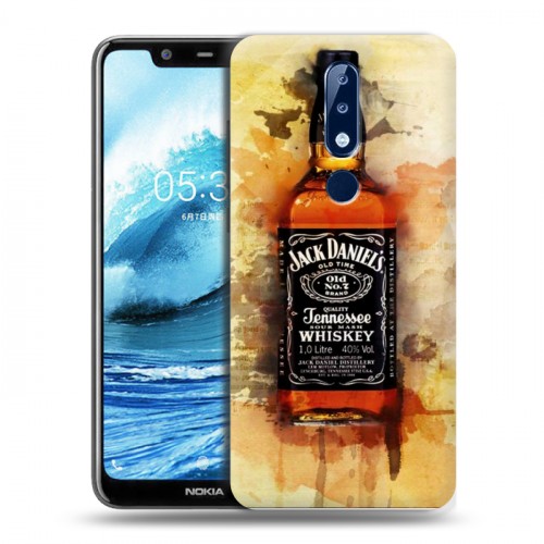 Дизайнерский силиконовый чехол для Nokia 5.1 Plus Jack Daniels