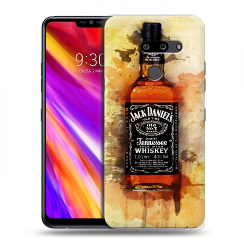 Дизайнерский пластиковый чехол для LG G8 ThinQ Jack Daniels