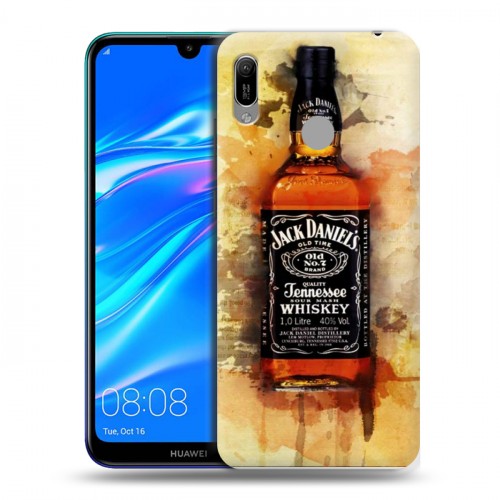 Дизайнерский пластиковый чехол для Huawei Y6 (2019) Jack Daniels