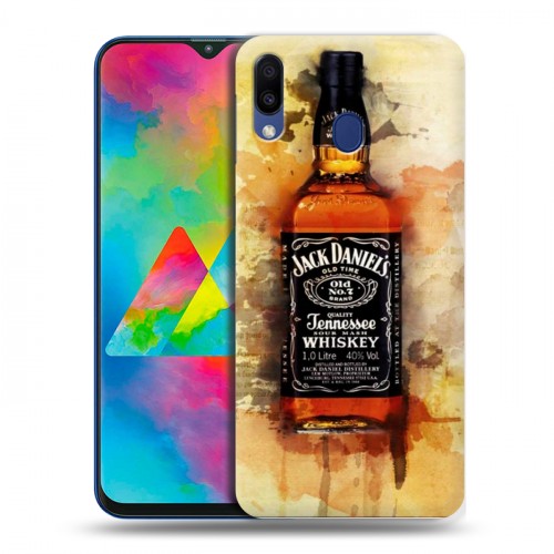 Дизайнерский силиконовый чехол для Samsung Galaxy M20 Jack Daniels