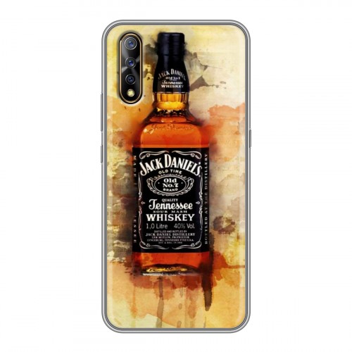 Дизайнерский силиконовый с усиленными углами чехол для Vivo V17 Neo Jack Daniels