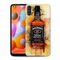 Дизайнерский силиконовый с усиленными углами чехол для Samsung Galaxy A11 Jack Daniels