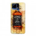 Дизайнерский силиконовый с усиленными углами чехол для Realme C15 Jack Daniels