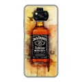 Дизайнерский силиконовый с усиленными углами чехол для Xiaomi Poco X3 Jack Daniels