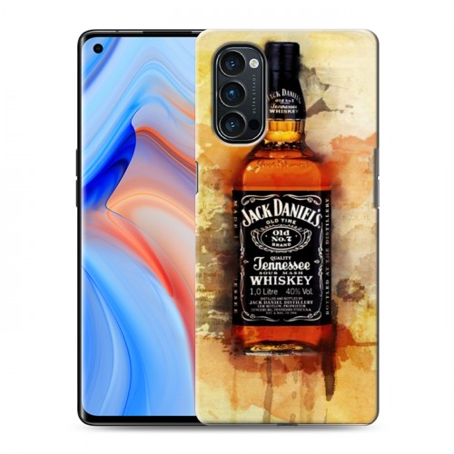 Дизайнерский пластиковый чехол для OPPO Reno4 Pro Jack Daniels