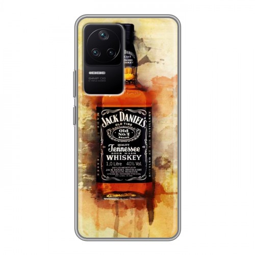 Дизайнерский силиконовый чехол для Xiaomi Poco F4 Jack Daniels