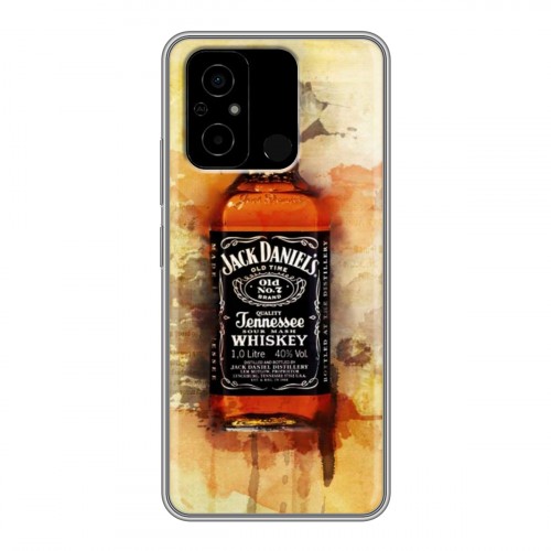 Дизайнерский силиконовый чехол для Xiaomi Poco C55 Jack Daniels