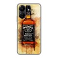 Дизайнерский силиконовый чехол для Xiaomi Poco C65 Jack Daniels