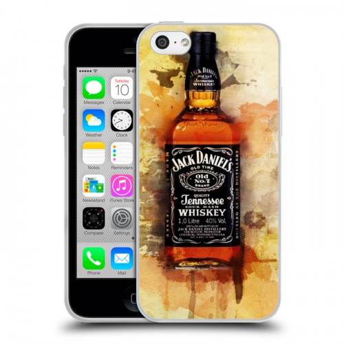 Дизайнерский пластиковый чехол для Iphone 5c Jack Daniels