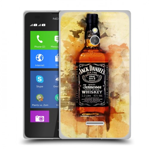 Дизайнерский силиконовый чехол для Nokia XL Jack Daniels