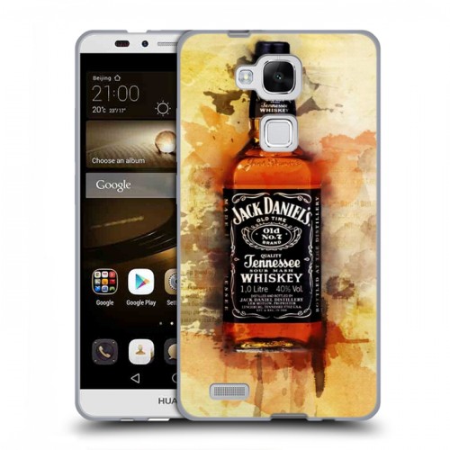 Дизайнерский силиконовый чехол для Huawei Ascend Mate 7 Jack Daniels