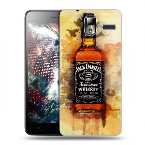 Дизайнерский силиконовый чехол для Lenovo S580 Ideaphone Jack Daniels