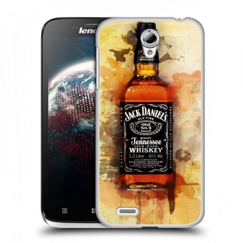 Дизайнерский пластиковый чехол для Lenovo A859 Ideaphone Jack Daniels