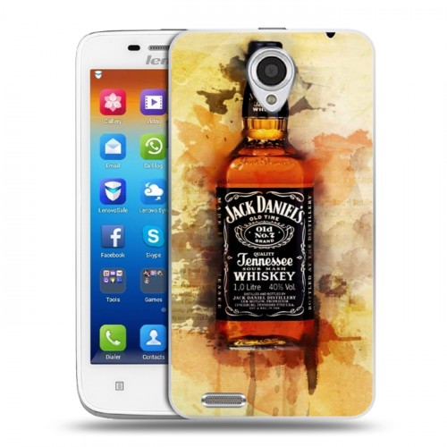 Дизайнерский пластиковый чехол для Lenovo S650 Ideaphone Jack Daniels