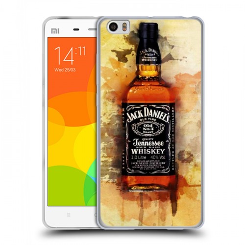 Дизайнерский силиконовый чехол для Xiaomi Mi Note Jack Daniels