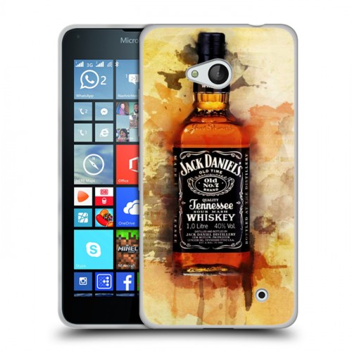 Дизайнерский пластиковый чехол для Microsoft Lumia 640 Jack Daniels