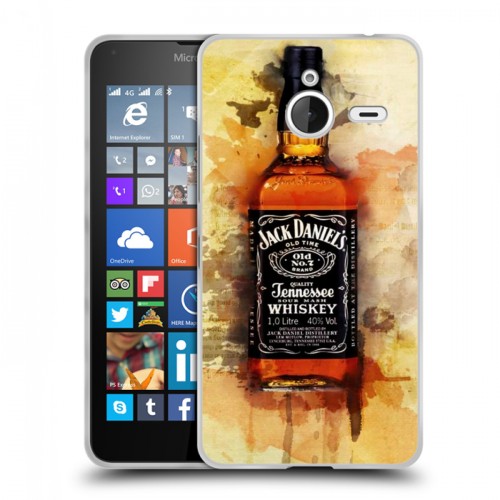 Дизайнерский пластиковый чехол для Microsoft Lumia 640 XL Jack Daniels