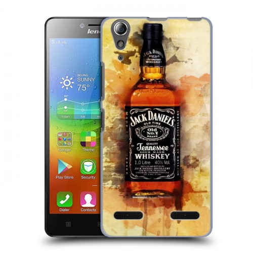 Дизайнерский пластиковый чехол для Lenovo A6000 Jack Daniels