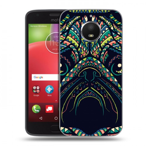 Дизайнерский силиконовый чехол для Motorola Moto E4 Plus Животные ацтеков