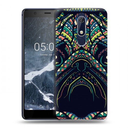 Дизайнерский пластиковый чехол для Nokia 5.1 Животные ацтеков