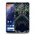 Дизайнерский силиконовый чехол для Nokia 9 PureView Животные ацтеков