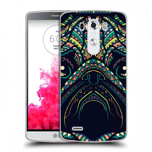 Дизайнерский пластиковый чехол для LG G3 (Dual-LTE) Животные ацтеков