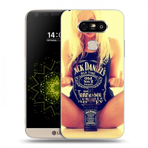 Дизайнерский пластиковый чехол для LG G5 Jack Daniels