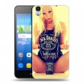 Дизайнерский пластиковый чехол для Huawei Y6 Jack Daniels