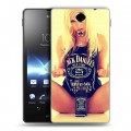 Дизайнерский пластиковый чехол для Sony Xperia TX Jack Daniels