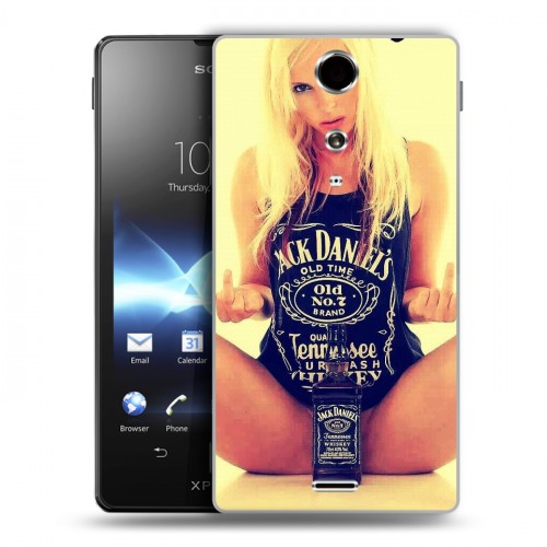 Дизайнерский пластиковый чехол для Sony Xperia TX Jack Daniels