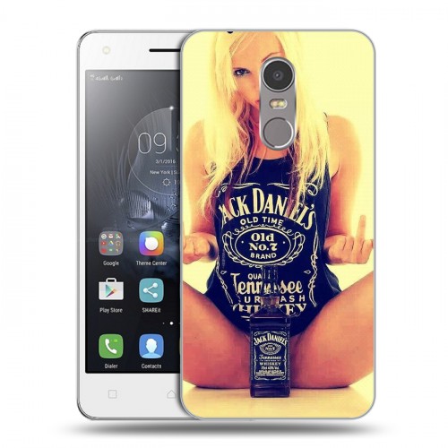 Дизайнерский пластиковый чехол для Lenovo K6 Note Jack Daniels