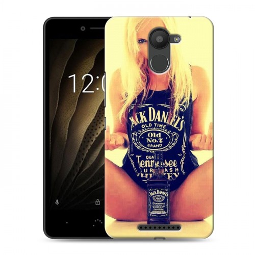 Дизайнерский силиконовый чехол для BQ Aquaris U Jack Daniels