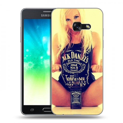 Дизайнерский пластиковый чехол для Samsung Galaxy A3 (2017) Jack Daniels