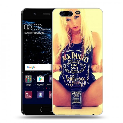 Дизайнерский пластиковый чехол для Huawei P10 Jack Daniels