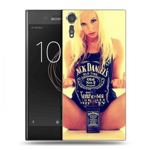 Дизайнерский пластиковый чехол для Sony Xperia XZs Jack Daniels