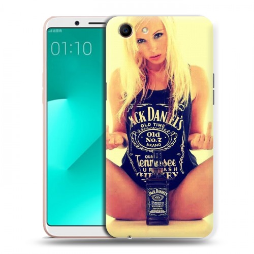 Дизайнерский пластиковый чехол для OPPO A83 Jack Daniels