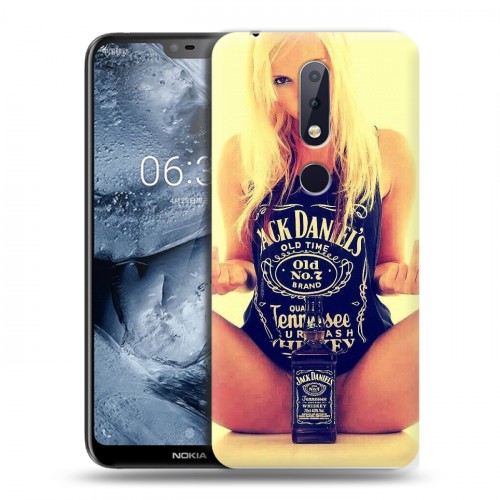 Дизайнерский пластиковый чехол для Nokia 6.1 Plus Jack Daniels