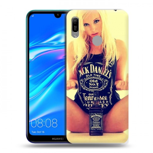 Дизайнерский пластиковый чехол для Huawei Y6 (2019) Jack Daniels