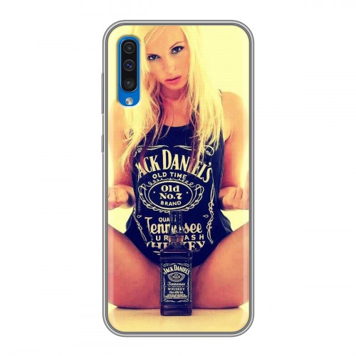 Дизайнерский силиконовый чехол для Samsung Galaxy A50 Jack Daniels