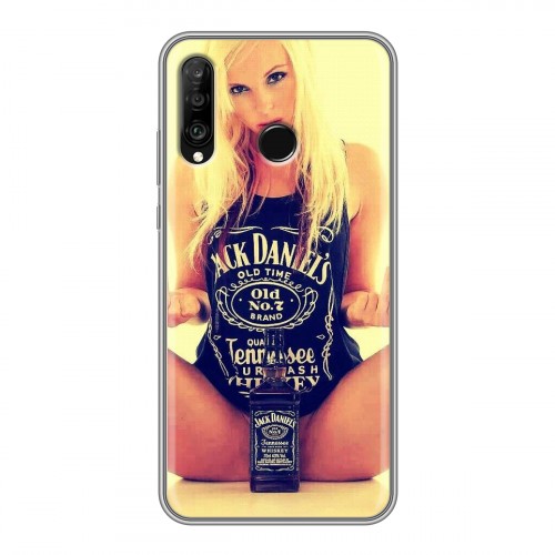 Дизайнерский силиконовый чехол для Huawei P30 Lite Jack Daniels