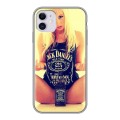 Дизайнерский силиконовый чехол для Iphone 11 Jack Daniels