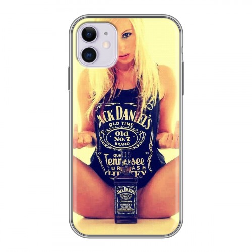 Дизайнерский силиконовый чехол для Iphone 11 Jack Daniels